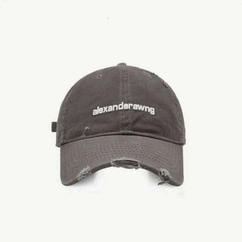 New Ripped Letter Embroidery Trendy Baseball Children Soft Top Showing Face Small Couple Big Head Casual Cap Men Y260115