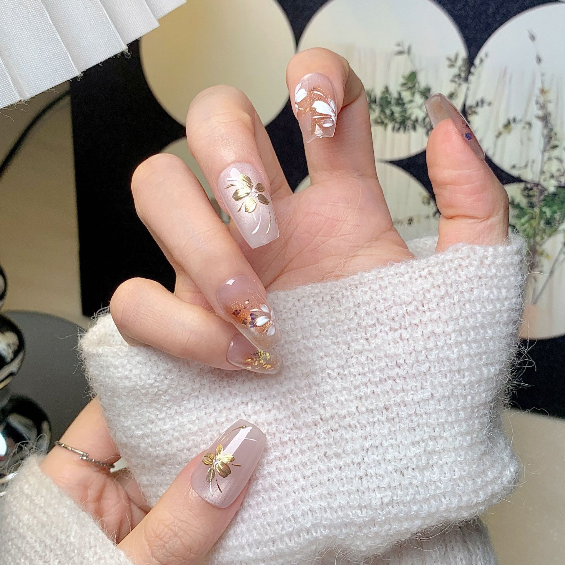 Fashionable InStyle Cat Eye Stiletto Nails Durable Acrylic Tips by Professional Artisans