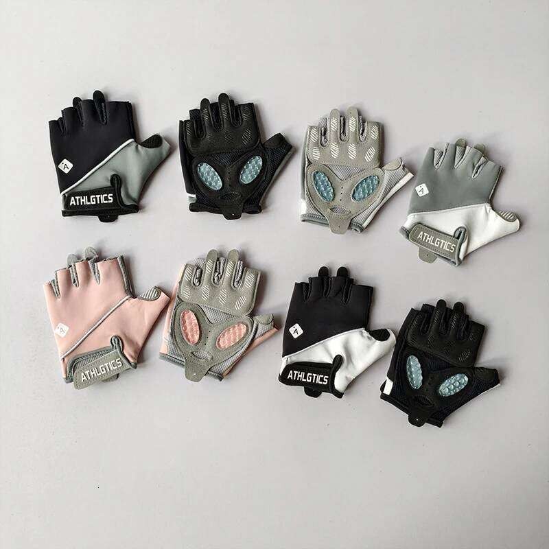 Women Half Finger Cycling Anti-Slip Shock Absorbent Breathable Fitness Bicycle Gloves for Sports Gym Training Bike Riding Y260115