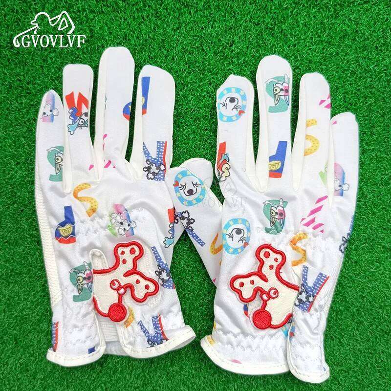 1 Pair Gloves Junior Kids Youth Toddler Boys Girls Left Right Hand Dura Feel White Blue Red Golf Glove Gift Black Dog Y260115