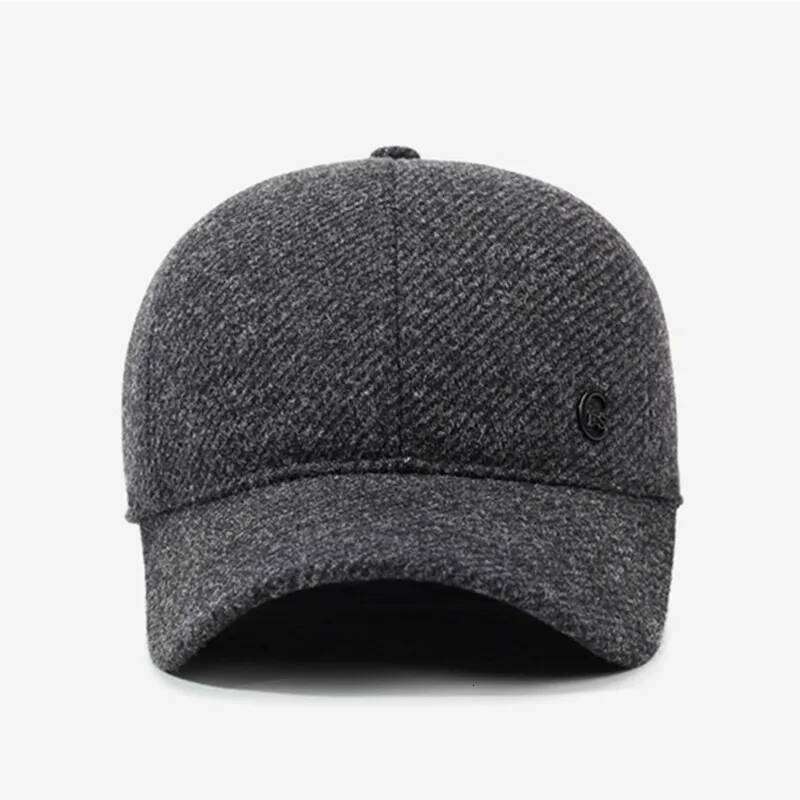 New Winter Fleece-lined Plush Thickened Warm Baseball Caps For Men Coldproof Earmuffs Hats Cotton Hat Male Bone Snapback Cap Y260115