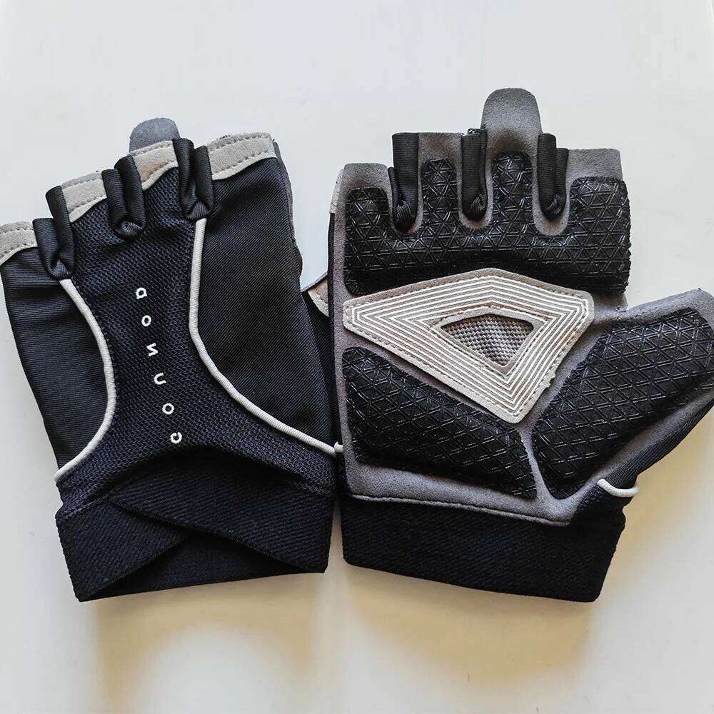 Men and Women Breathable Weight Lifting Half Finger Padded Gloves Cycling Fitness Shock Absorption Non-Slip Gym Workout Glove Y260115