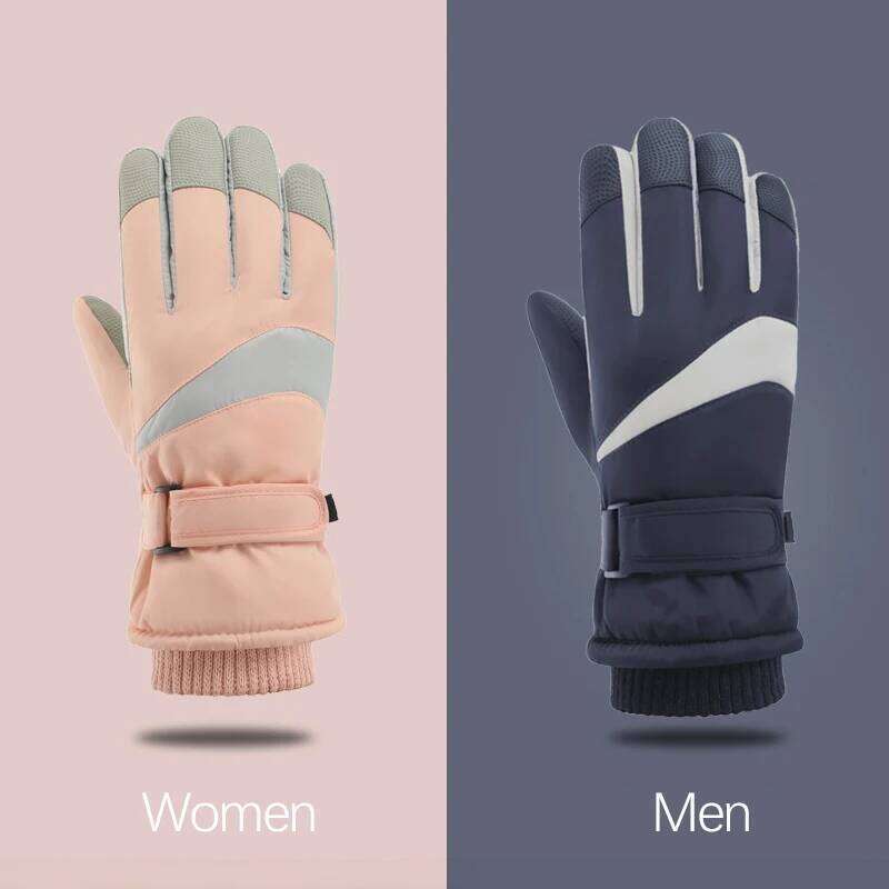 Skiing Winter Women Men Water-Repellent Velvet Warm Motorcycle Thick Windproof Cycling Couple Touch-Screen Gloves Y260115