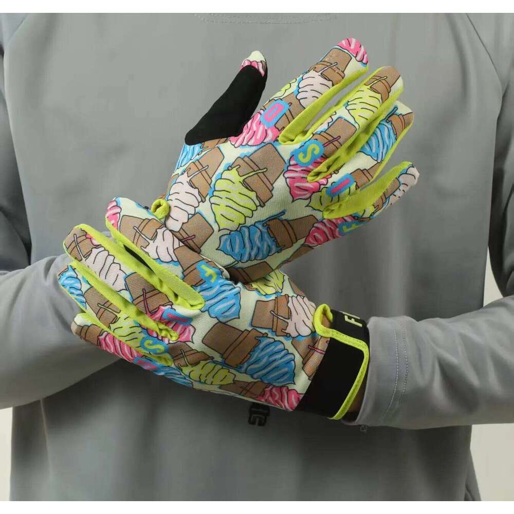 FISD NEW 2025 Ice cream Touch Screen Motorcycle Downhill DH MX MTB Riding Gear Protective Gloves Sports Cycling Glove Y260115