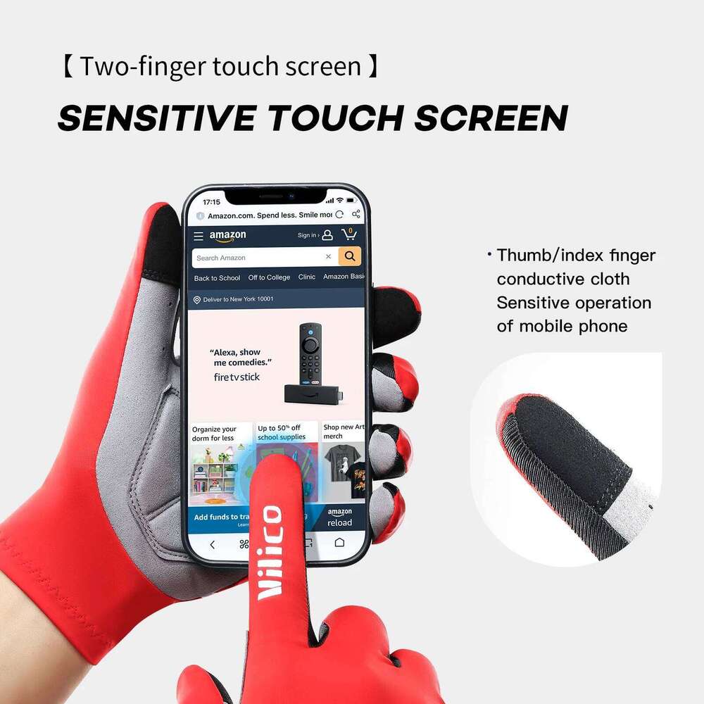Touch Screen Long Full Half Fingers Gel Sports Cycling MTB Road Bike Riding Racing Women Men Bicycle Gloves Y260115