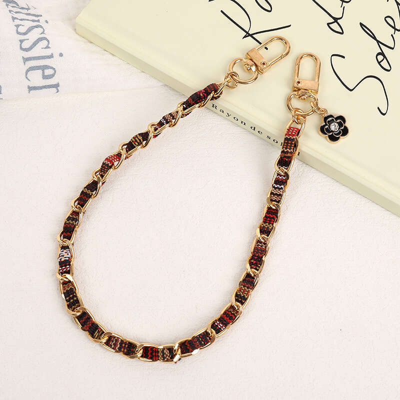 Bohemian Woven Metal Chain Strap - Multi-Use Wristlet for Phones, Handbags & Anti-Drop Pendant Shockproof phone case