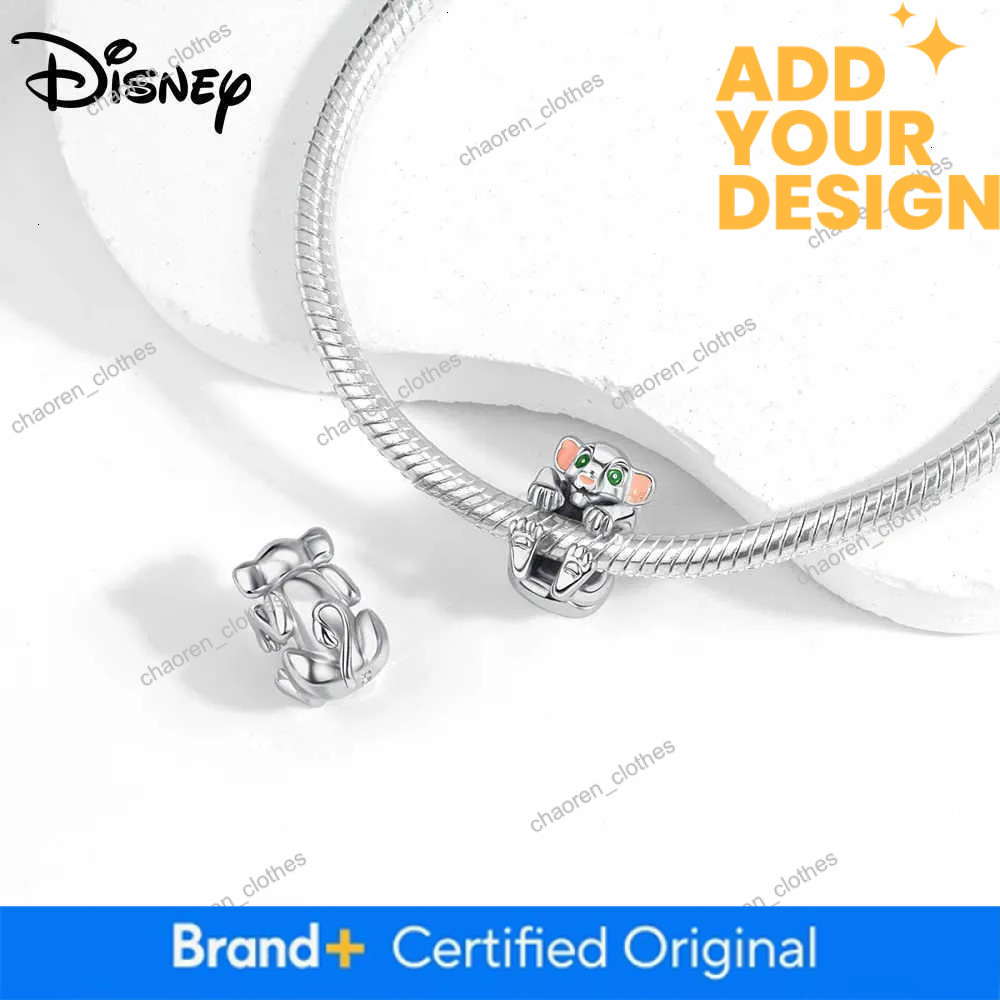 Disney Mickey WALL-E 925 Silver Winnie The Pooh Donald Duck Charm Bead For Women Bracelet DIY Christmas Jewelry Pendant Gifts H251220 - view 6