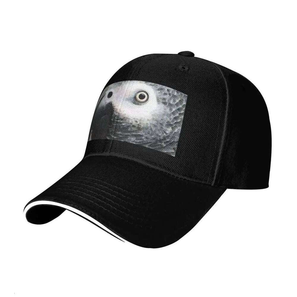 African Gray Parrot Art - Softy Baseball Golf Cap black hats on offer Luxury man cap Men's Hats Women's Y260115