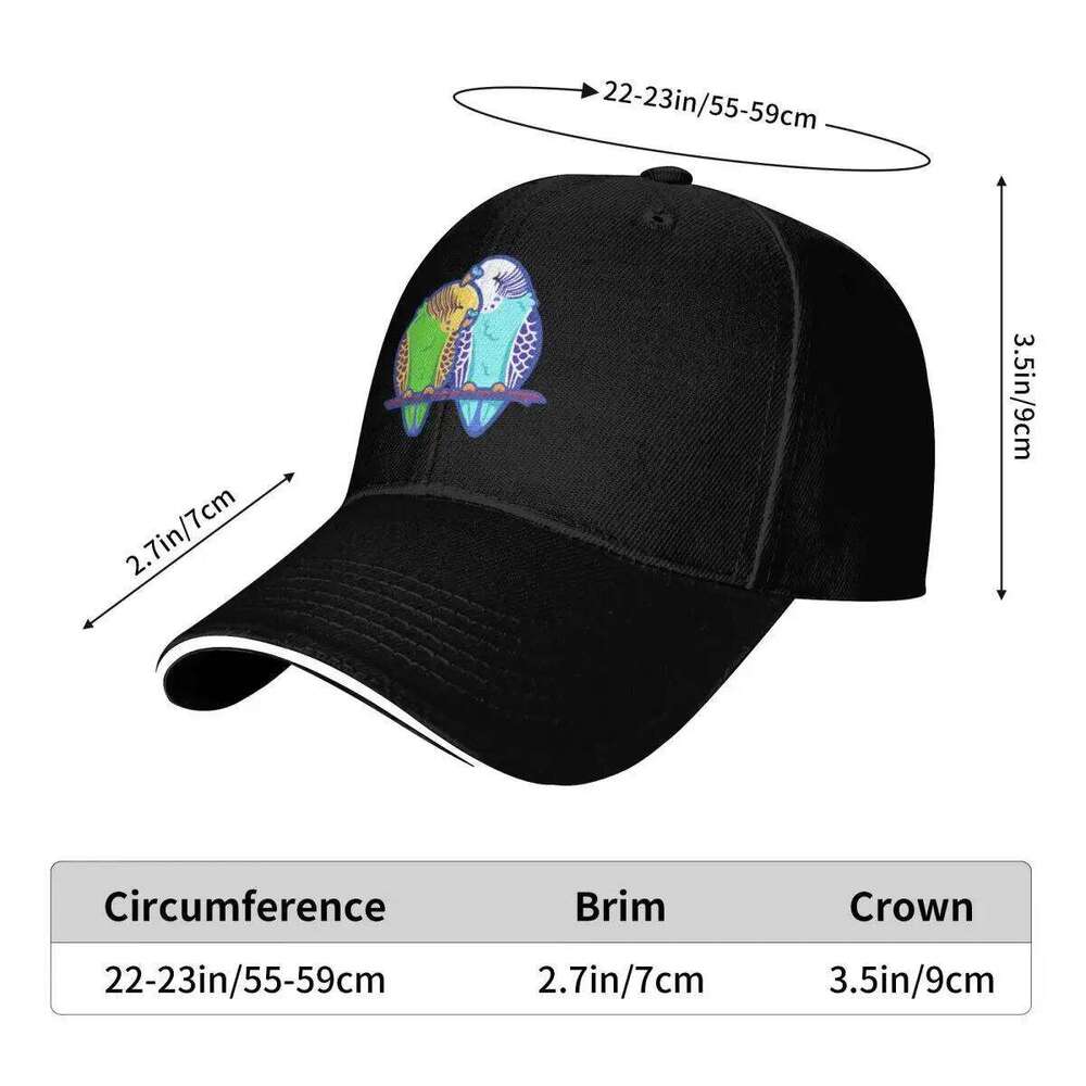 Budgie Buddies Baseball fashionable Beach Outing Custom Cap Vintage Men's Luxury Women's Y260115
