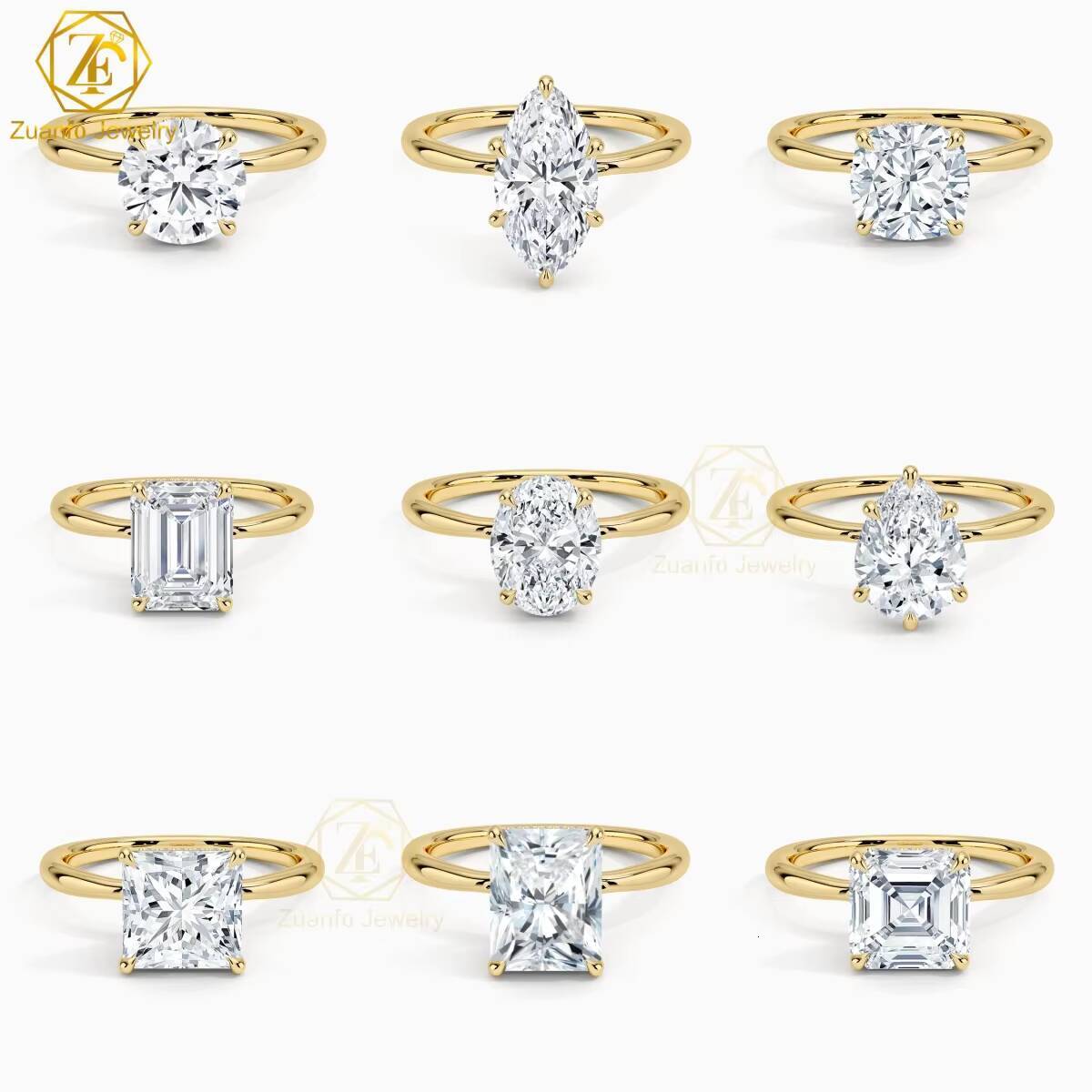 Cushion Cut Lab Grown Diamond IGI Certified Fine Rings14k/18K Solid Gold Ring Handmade Engagement Rings