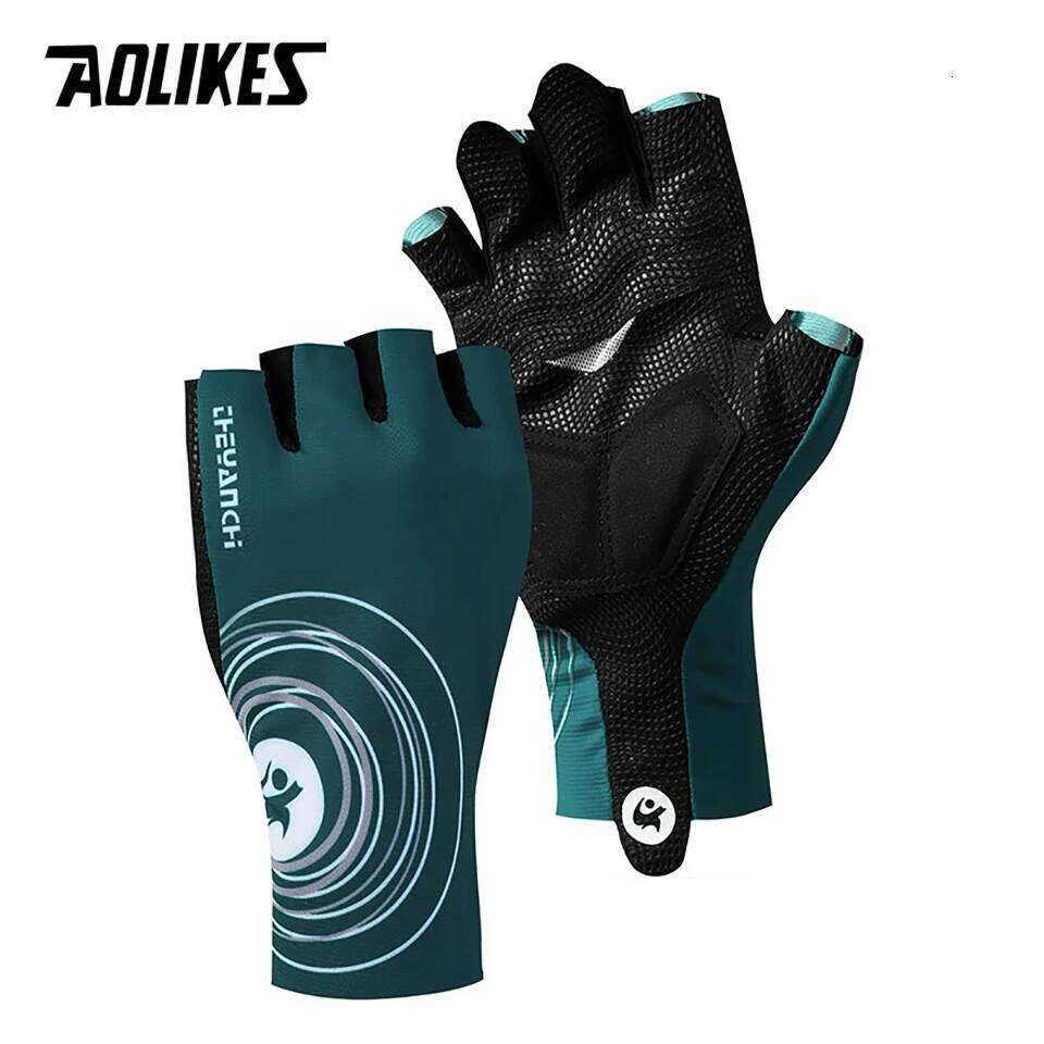 AOLIKES 1 Pair New Cycling Half Finger Gloves Anti-slip Bicycle Mittens Racing Road Bike Glove MTB Biciclet Guantes Ciclismo Y260115