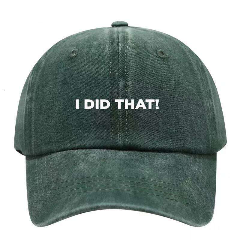 Custom I DID THAT Printing Embroidery Baseball for Women Men Sports Outdoor Hip Hop Snapback Dad Hat Kid Cap Adjustable Y260115