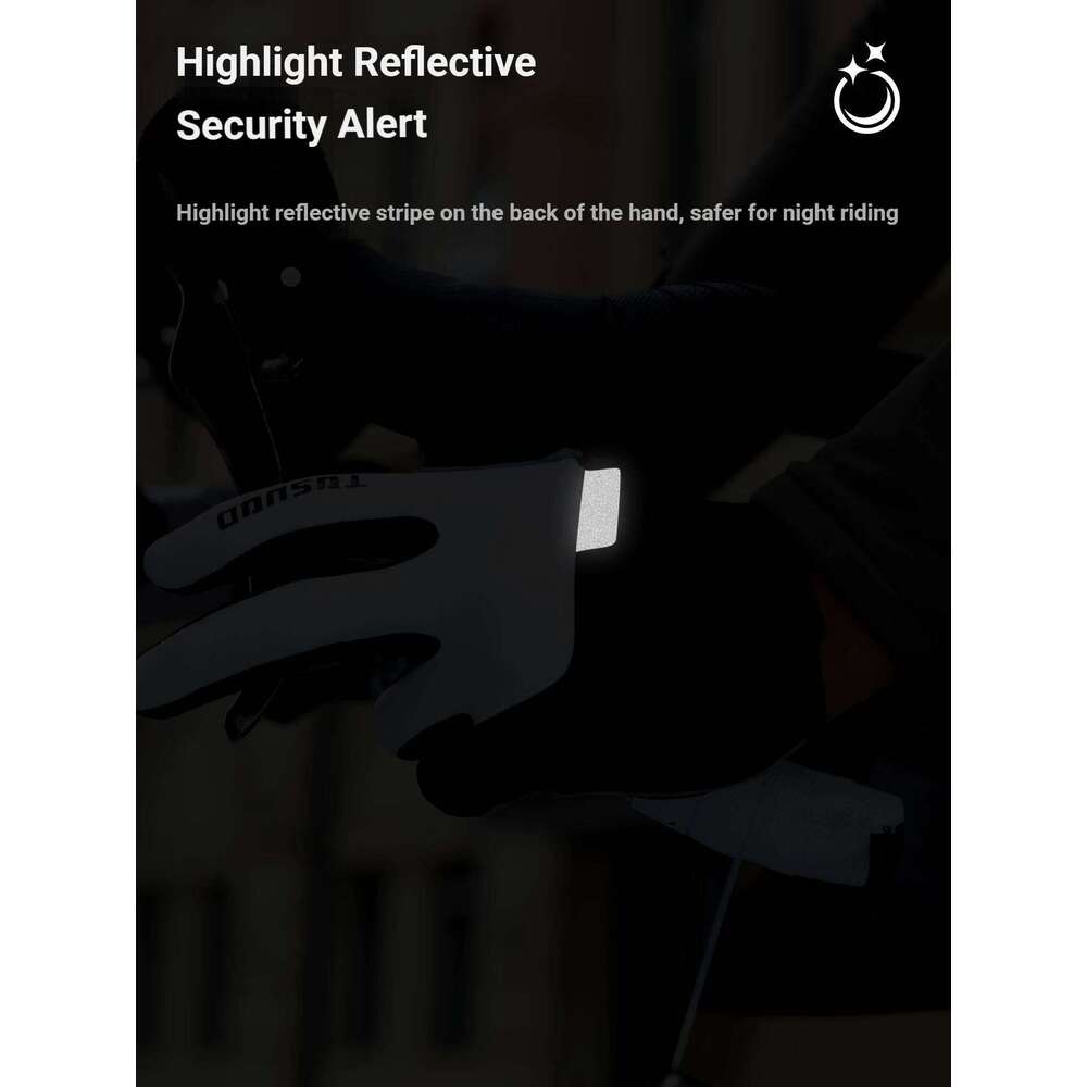 TOSUOD winter Cycling MTB Full Finger Bike Touch Screen Non-Slip Silicone Palm Rest Driving Riding Gloves Y260115