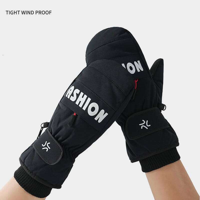 Winter Skiing Waterproof Snowboarding Touch Screen Thermal Thick Snow Windproof Gloves Men Women Snowmobile Warm Mittens Y260115