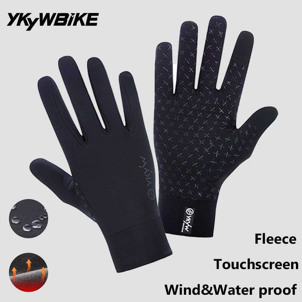 YKYWBIKE Full Finger Waterproof Autumn Winter Warm Touchscreen AntiSlip Skiing Army Cycling Snowboard Gloves Y260115
