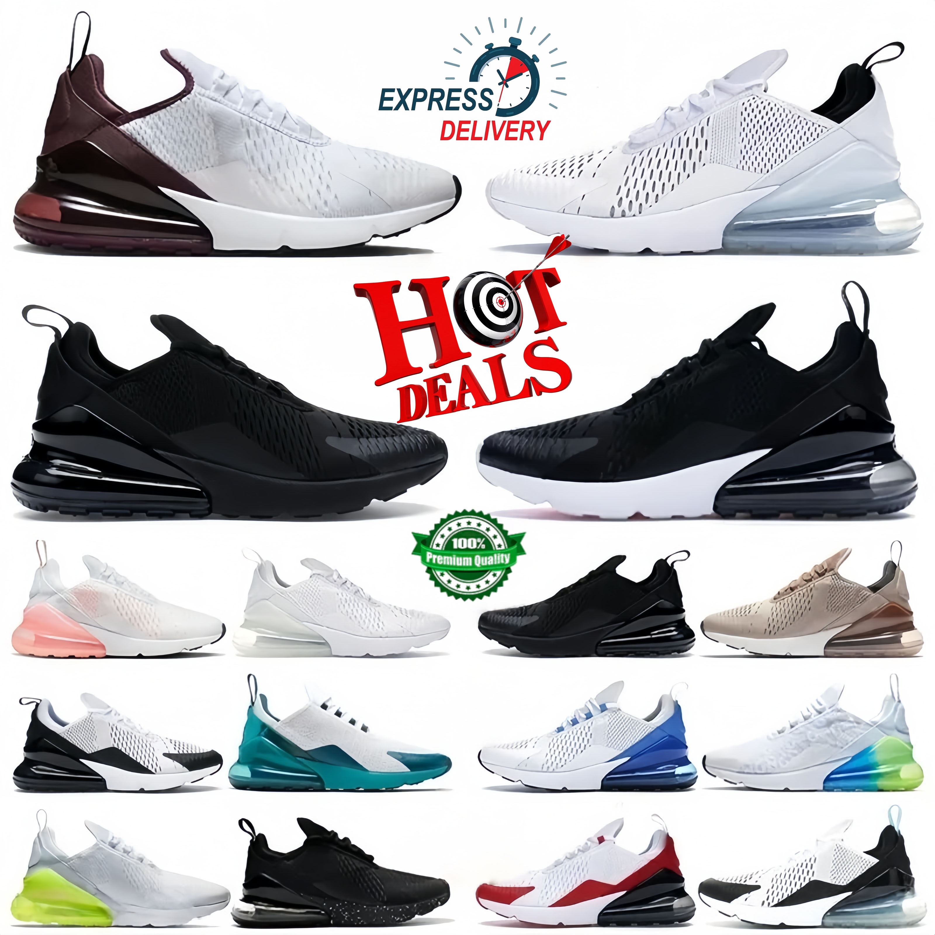 270 270s Designer Running shoes Anthracite Core With White Dots Triple Black Night Maroon Men Womens trainers Sports outdoor Sneakers