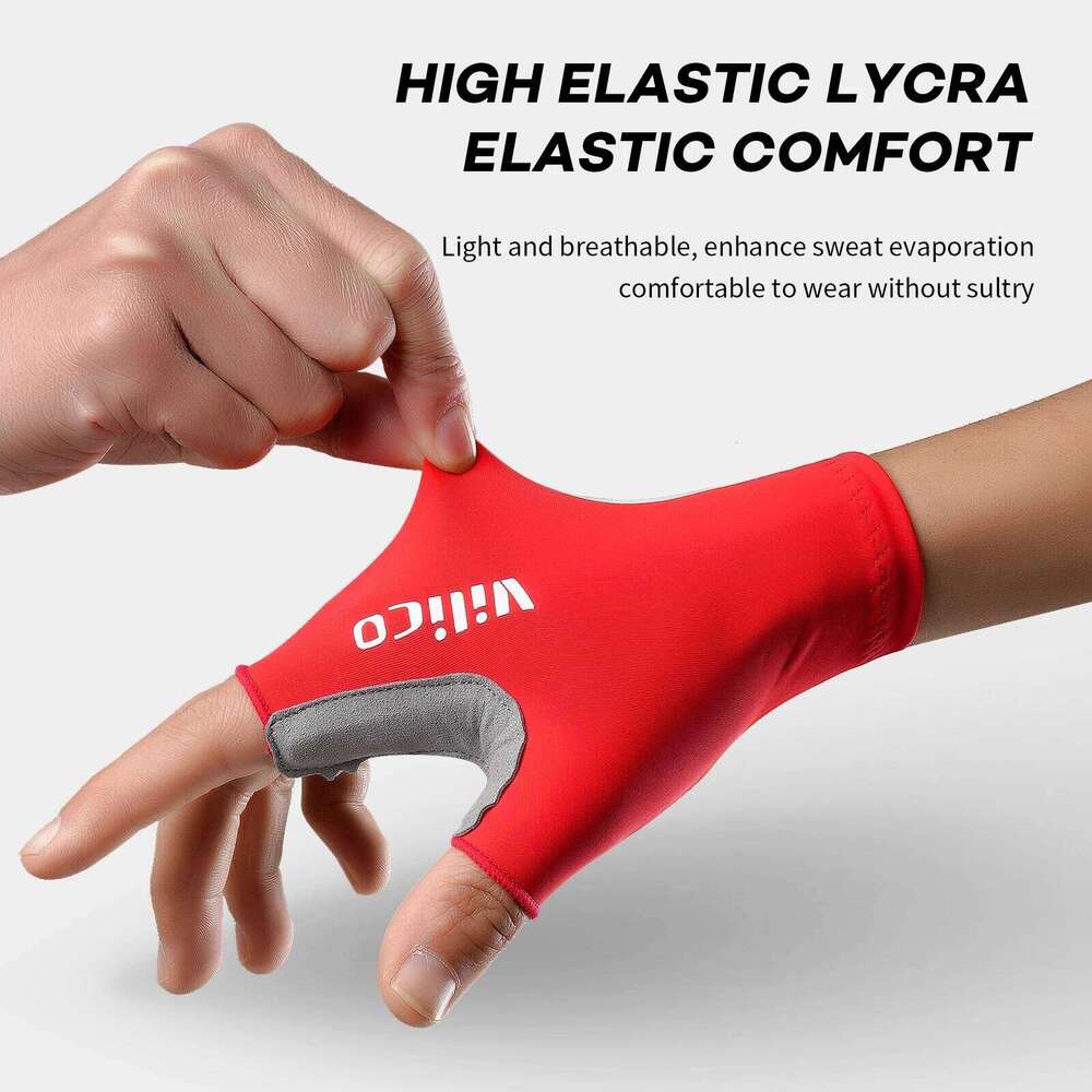 Vilico Lightweight Half Finger Outdoor Cycling Gloves With High Elasticity Fabric Cushioning Suitable For Multiple Senarios Y260115