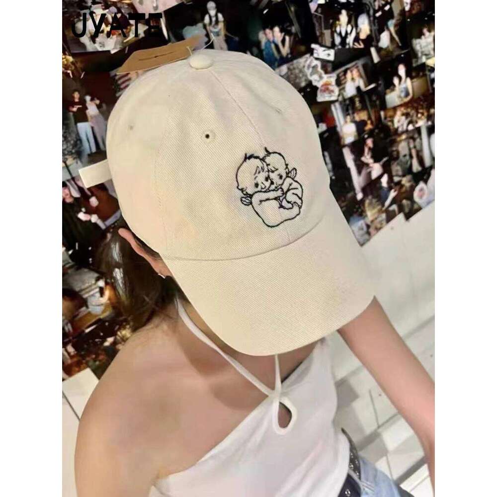New Letter Embroidery Red Baseball Cap Women Casual Street Cartoon Sunscreen Hat Femme Vintage Preppy Style Snapback Hats Y2K Y260115