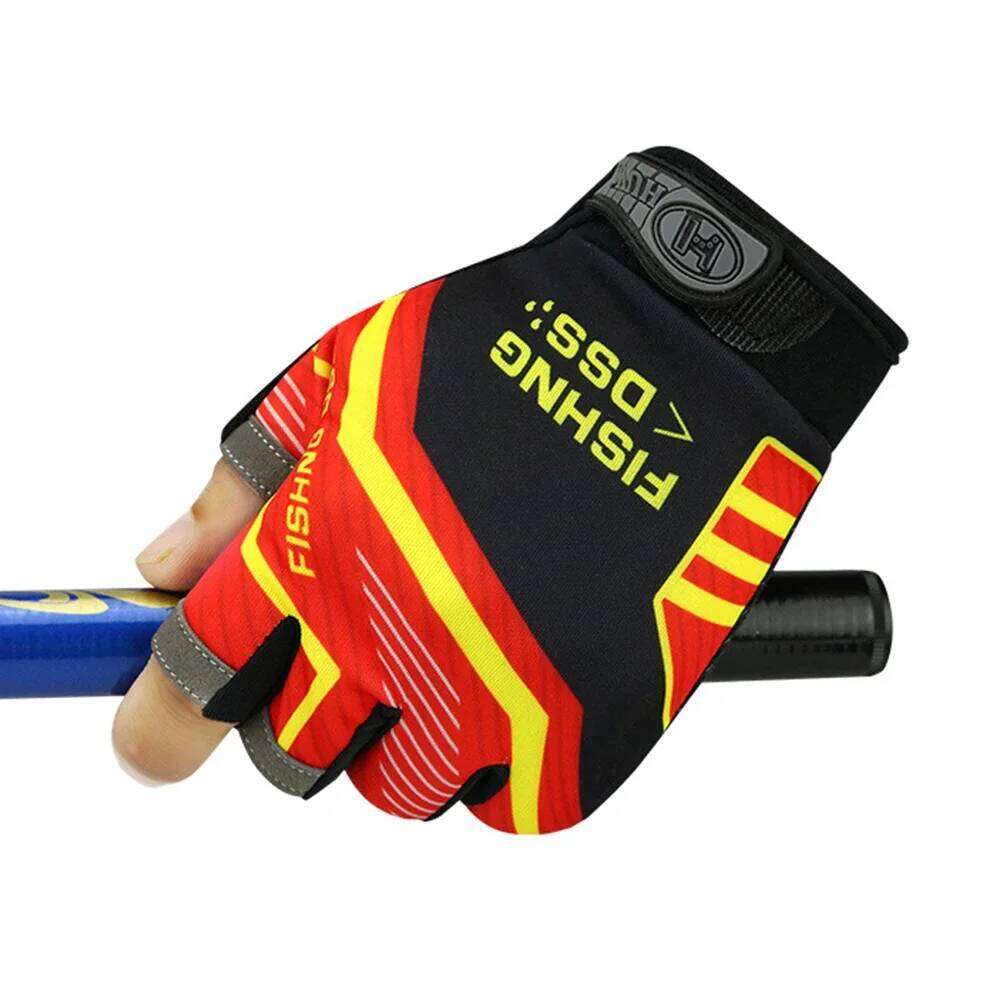 Three Fingers Cut Tool for Men Anti-slip Outdoor Gloves Fishing Accessories Fish Finder Elasticity Glove Y260115