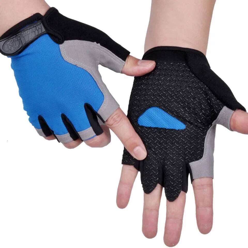 HOT Cycling Anti-slip Anti-sweat Men Women Half Finger Breathable Anti-shock Sports Gloves Bike Bicycle Glove Y260115