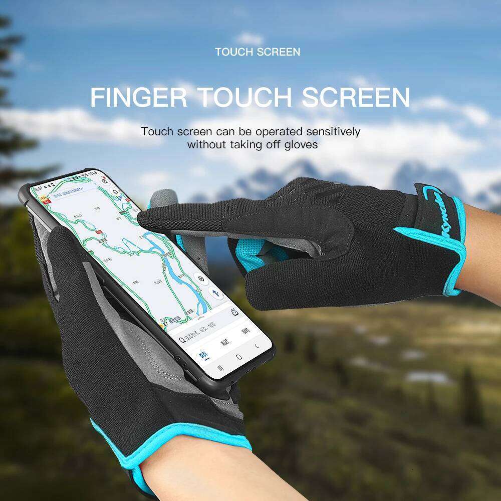 Mountain Bike Touch Screen Cycling Breathable Shock Absorption Sports Fitness Spring Summer Riding Hiking Gloves Y260115
