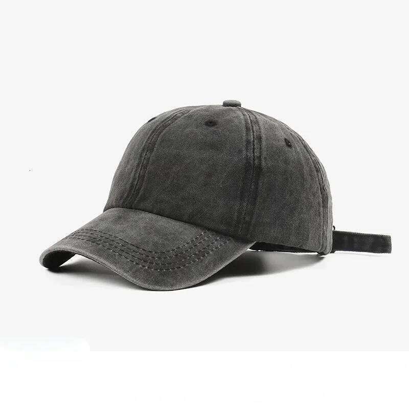Solid Washed Denim Baseball Cap Vintage Unisex Cotton Sport Hat Outdoor Soft Top Breathable Versatile Sunshade Caps Women Men Y260115
