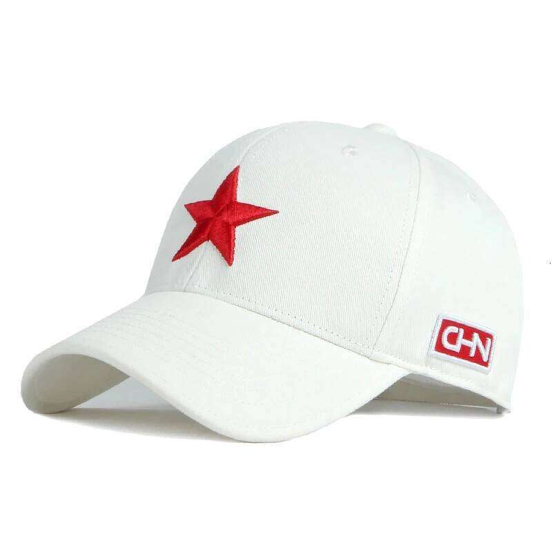 Summer Autumn Baseball Sun Snapback Hat Embroidery Red Star for Women Men Adjustable Top UV Protection Peaked Cap Breathable Y260115