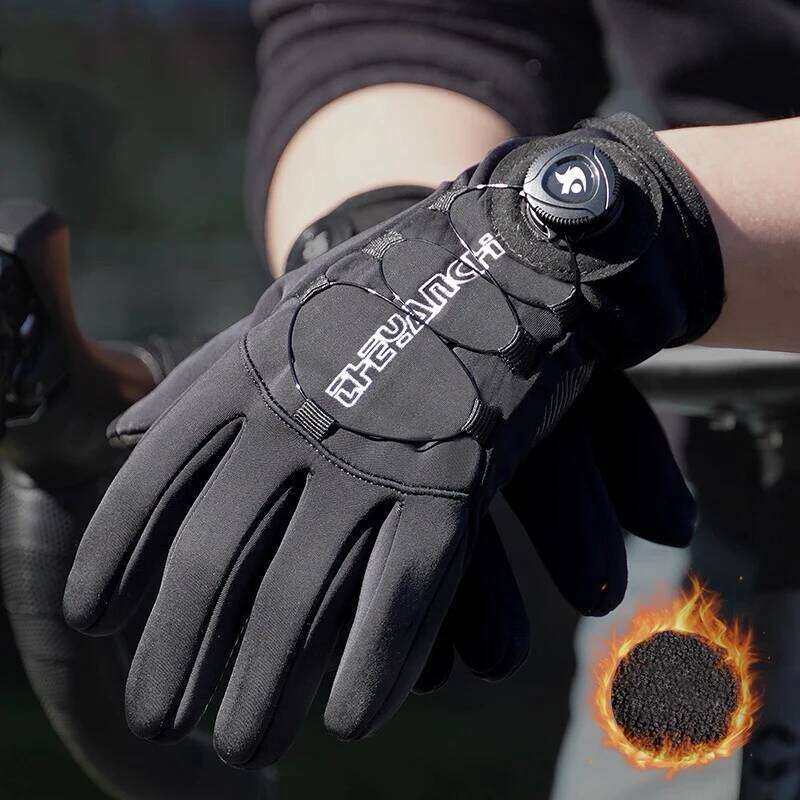 YANBIGUO Men's Winter Cycling With Touch Screen Adjustable Windproof Waterproof Gloves For Outdoor Motorcycle Skiing Y260115