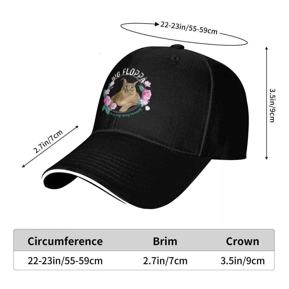 zab loing Big Floppa Cat Baseball Cap hard hat |-F-| Girl Men's Y260115