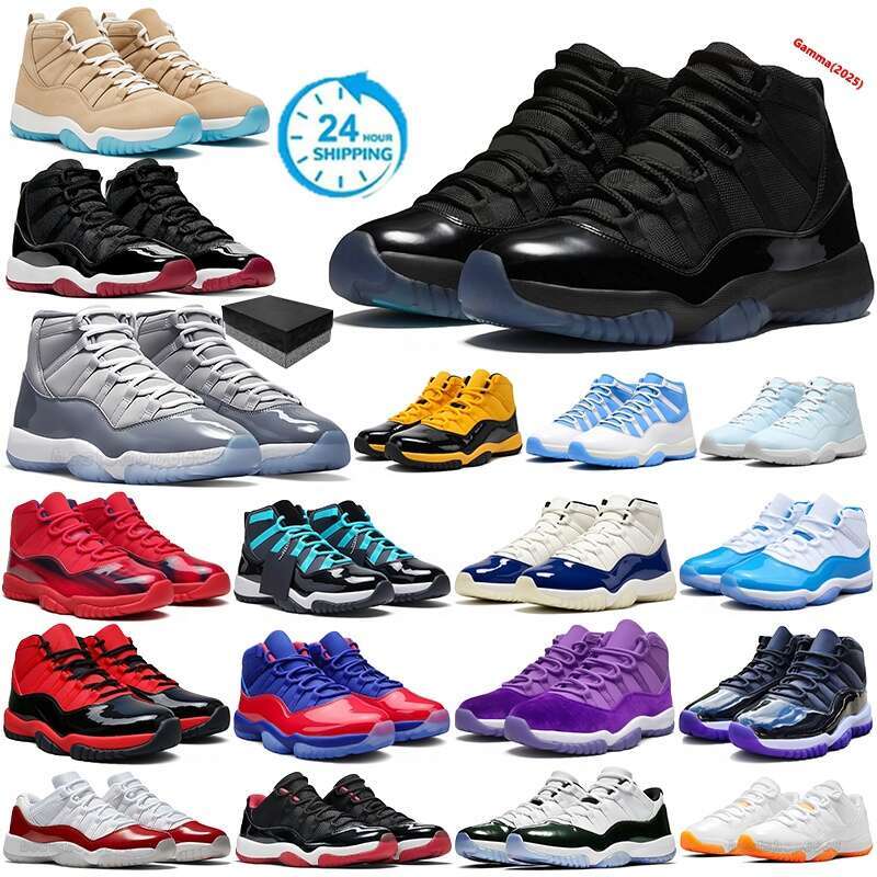 With Box 11 11s Basketball Shoes 11 Cool Grey Mens Womens Shoes Designer Sneakers Gamma Blue Violet Low 25th Anniversary Concord Space Jam Midnight Trainers 36-47