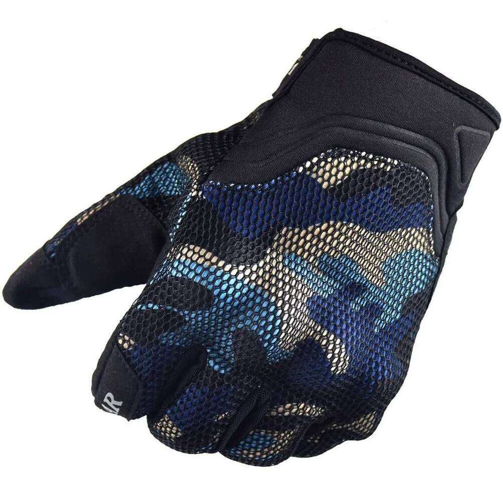 Vemar Camo Blue Brown 3D Mesh Motorcycle Summer Touch Wearable Motocross Gloves Men Anti-Fall Motor Bike Glove Reflective Y260115