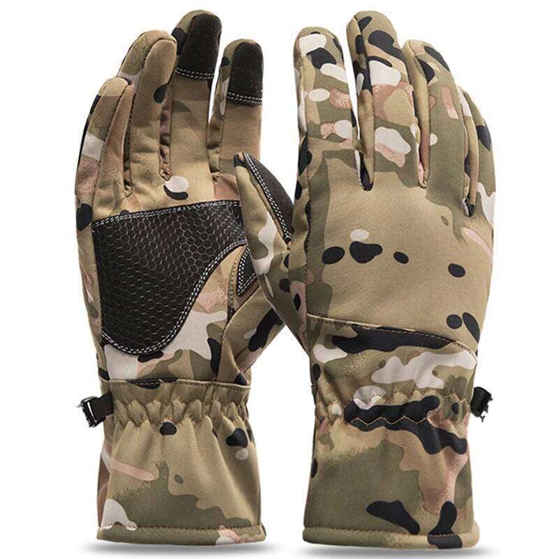 Tactics Outdoors Camouflage Hunting Warm Non-Slip Fishing Waterproof Touch Screen Winter Ski Camping Cycling Sport Gloves Y260115