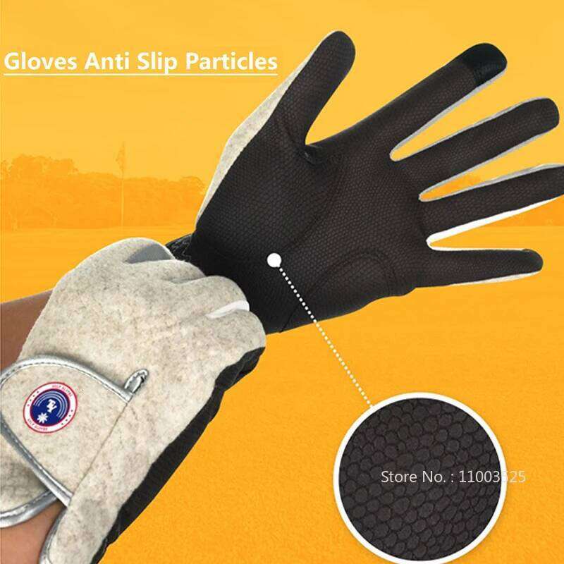 TTYGJ Winter Full Fingers Golf Men Anti-slip Keep Warm Cycling Gloves Male Sports Touch Screen Fleece Mittens Y260115