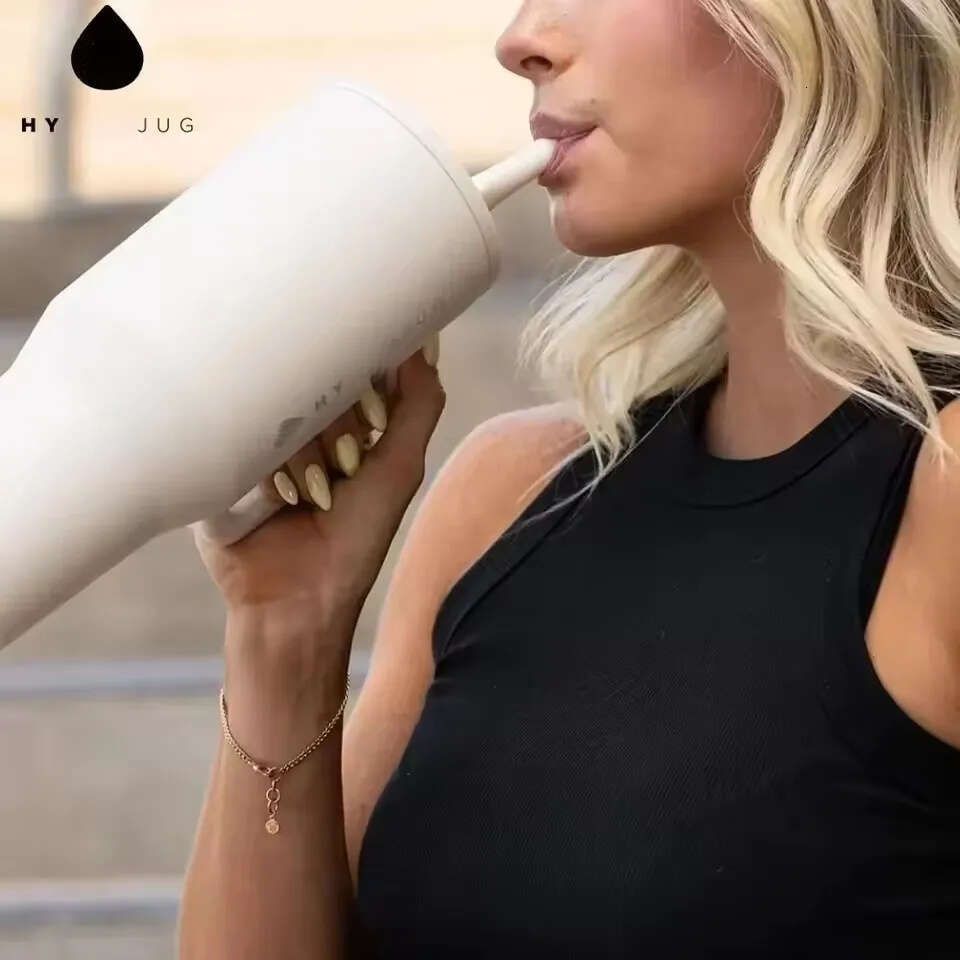 Tumbler 32OZ/40OZ Traveler Straw Lid Stainless Steel Vacuum Insulated Car Mug Double Wall Thermal Iced Travel 26W0116G1
