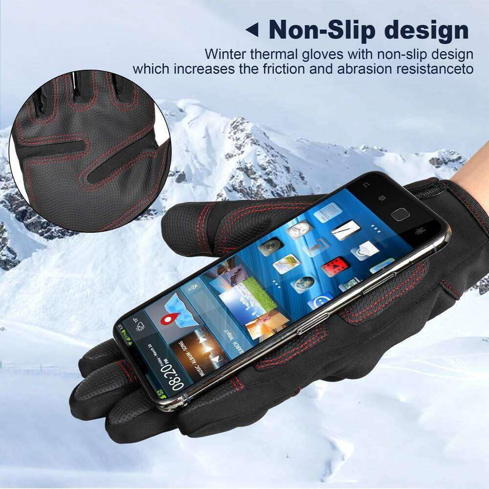 Touch Screen Thermal Gloves Winter Sports Outdoor Hiking Camping Hunting Cycling Work Windproof Non-slip Protective Gear Y260115