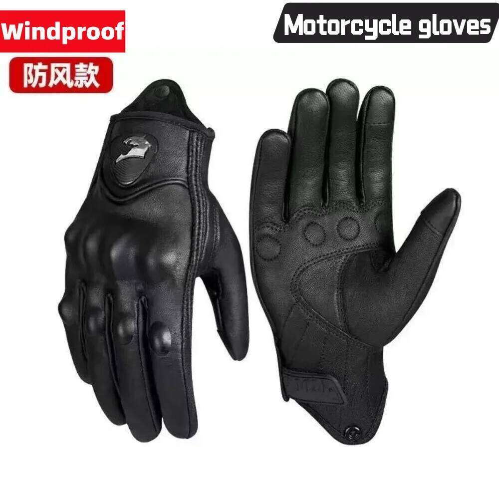 Motorcycle gloves, windproof warm, shockproof and breathable, for riding sports off-road downhill mountain bikes Y260115