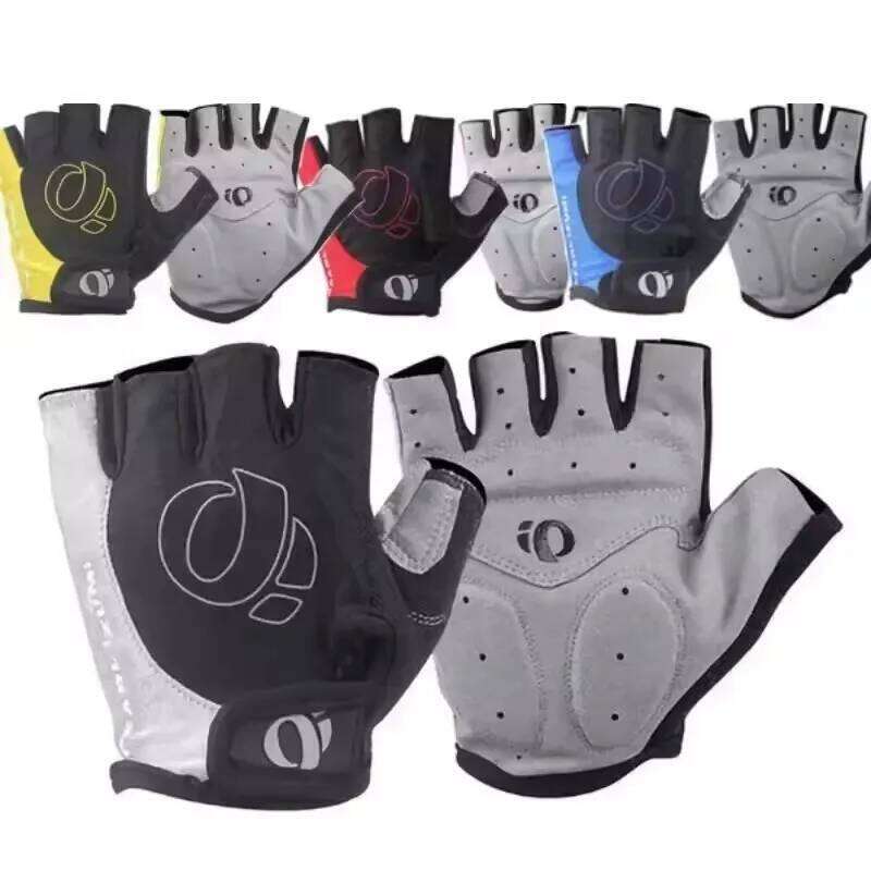 1Pair Gel Half Finger MTB Road Bike Anti-Slip Anti-Sweat Shockproof Cycling Bicycle Gloves for Left-Right Hand Y260115