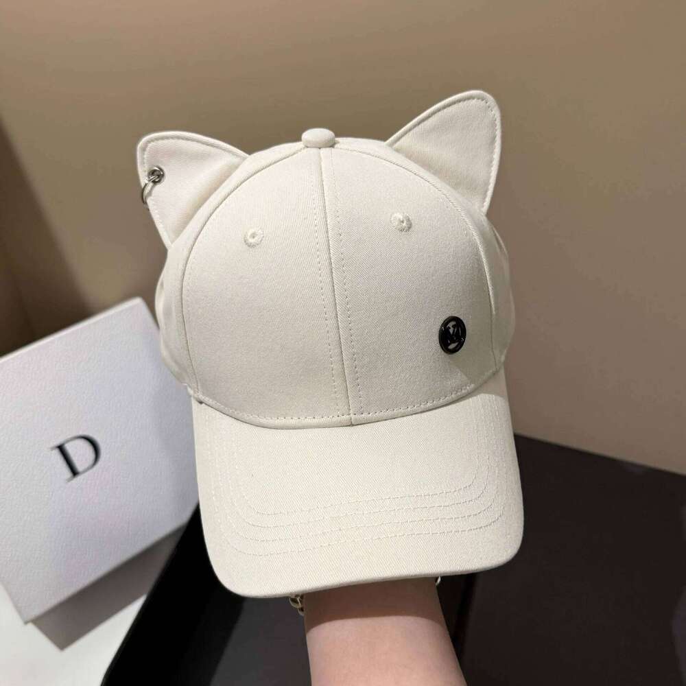 Lovely Cat Ear Baseball Fashion Cartoon Streetwear Hip Hop Hat Adjustable Cotton Snapback Ponytail Peaked Cap Y260115