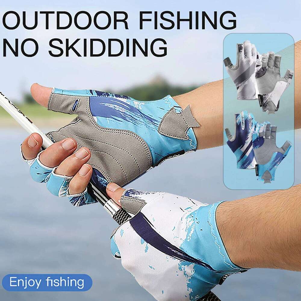 Men, Anti Slip Leather Gloves, Warm PU for Fishing Cycling, Outdoor Sport, Gym Gloves Y260115