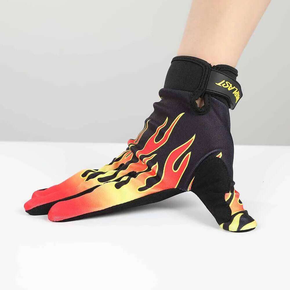 fistplastNew fistplast flame pattern touch screen riding off-road motorcycle bicycle wear-resistant long finger gloves s Y260115
