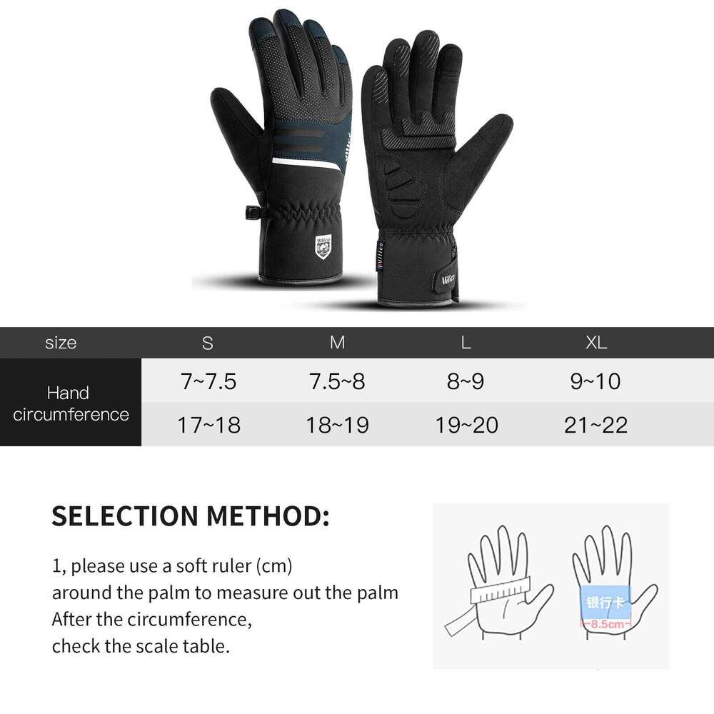 Autumn Winter Outdoor Sports Cycling Durable Velvet Warm Touch Screen Windproof Anti-slip Cold Waterproof Ski Gloves Y260115