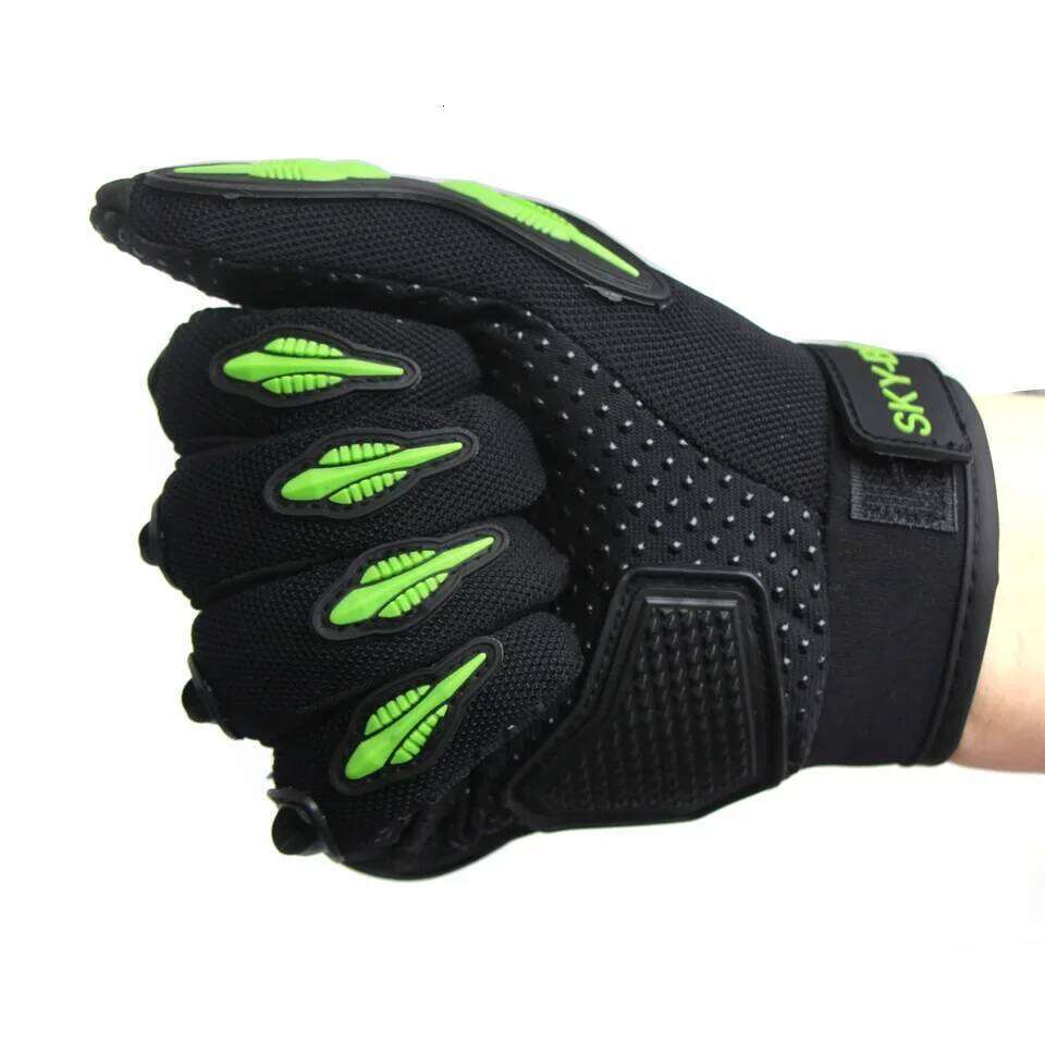 Kawasaki Motorcycle Rider Anti-Slip Full Finger Racing Off-Road Cycling Gloves Y260115