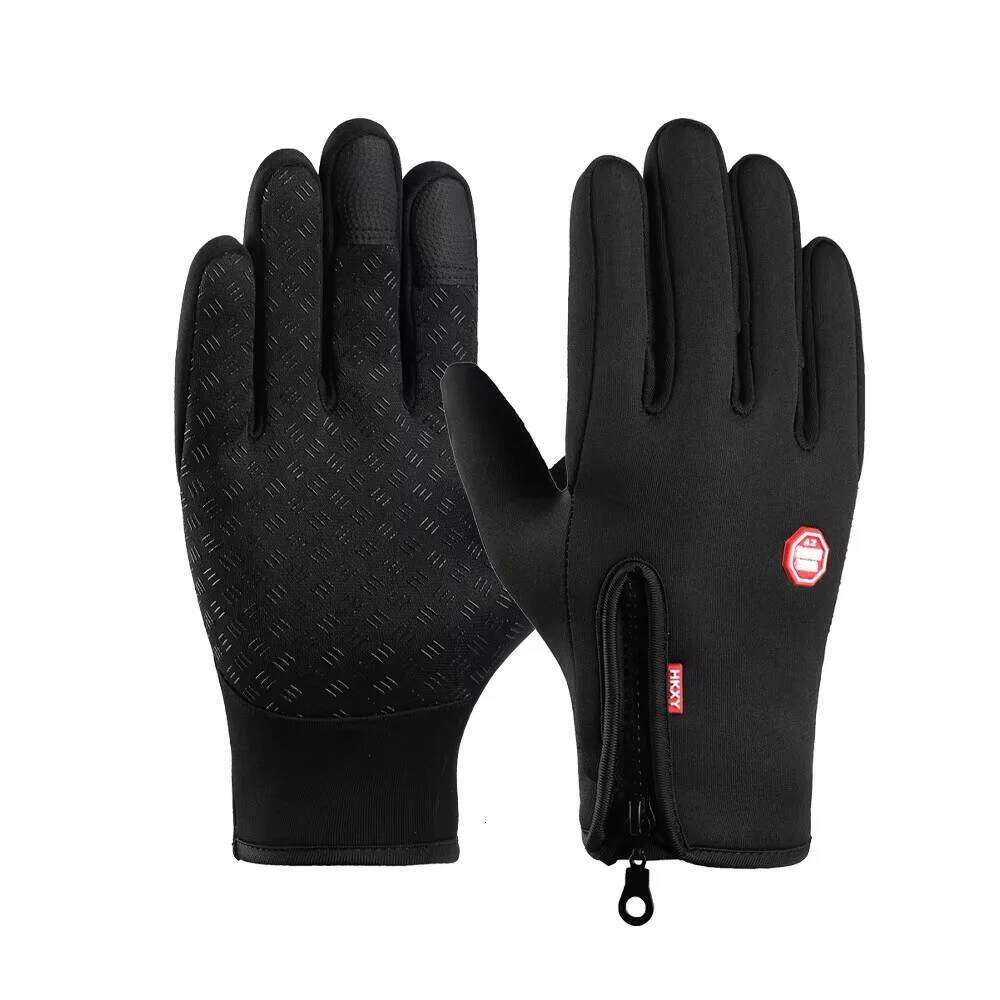 Cycling Winter Warm Sport Men Women Touchscreen Outdoor Fishing Splash-proof Skiing Snowboard Nonslip Zipper Gloves Y260115