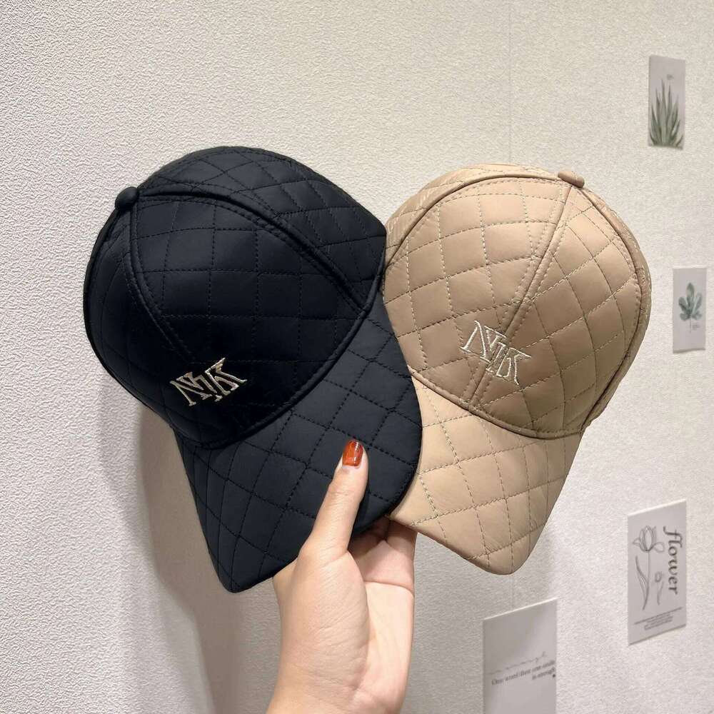 Women Cap Autumn Winter Children Plaid Embroidery Letter Baseball Hat Men Thickened Warm Y260115