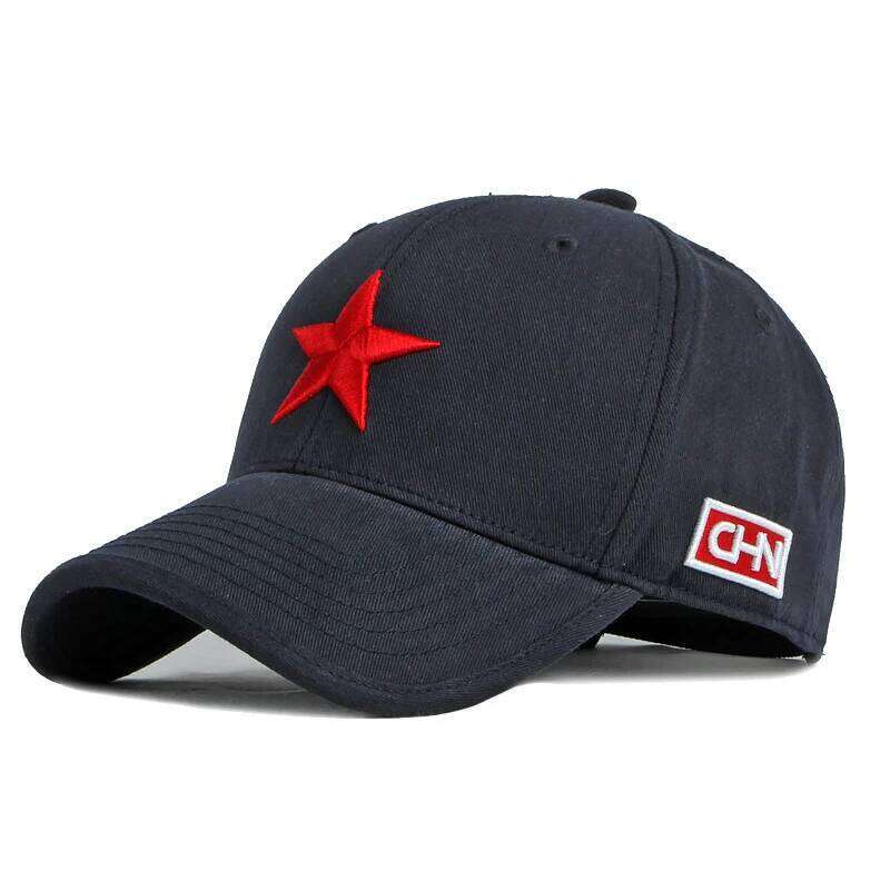 Summer Autumn Baseball Sun Snapback Hat Embroidery Red Star for Women Men Adjustable Top UV Protection Peaked Cap Breathable Y260115