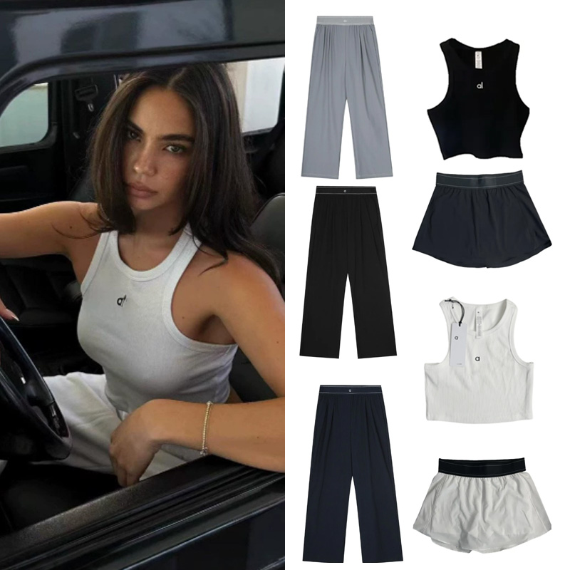 10A Yoga Set sets leggings bra Sports Throb High White Striped Back Dance Outfits leggings women clothes pants leggings set