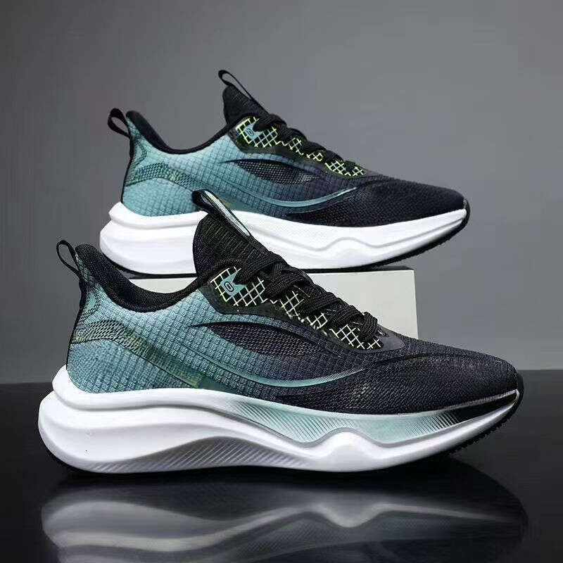 designer shoes men new running shoes designer sneakers versatile outdoor men's sports shoes white blue back green orange fashion mesh breathable 