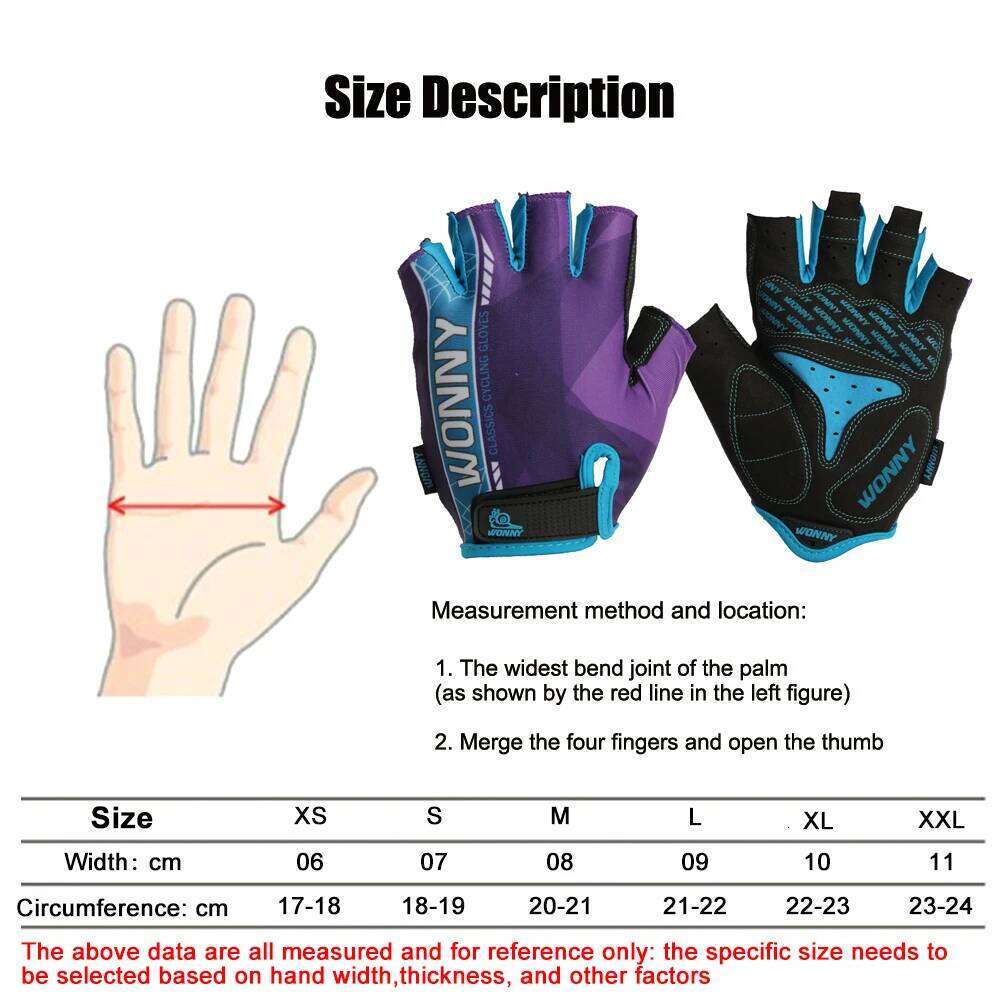 Cycling Men Women Half Finger Road Bike MTB Anti-Slip Shock-Absorbing Gloves for Fitness Outdoor Sports Y260115