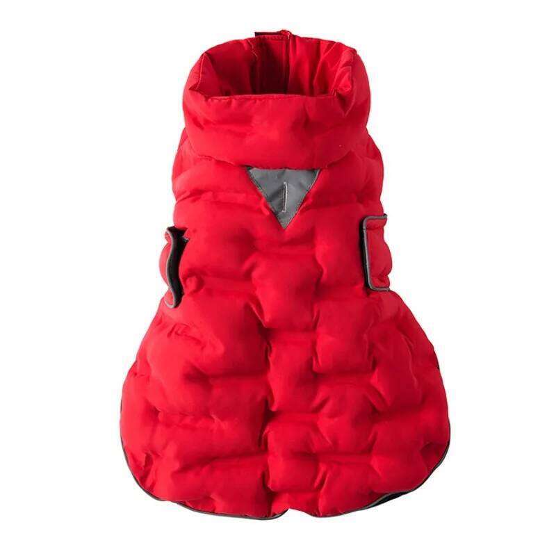 Windproof Warm Coat Comfortable Soft Jacket Cold and Wind-resistant Down-like Cotton-padded Dog Apparel 26Y0116
