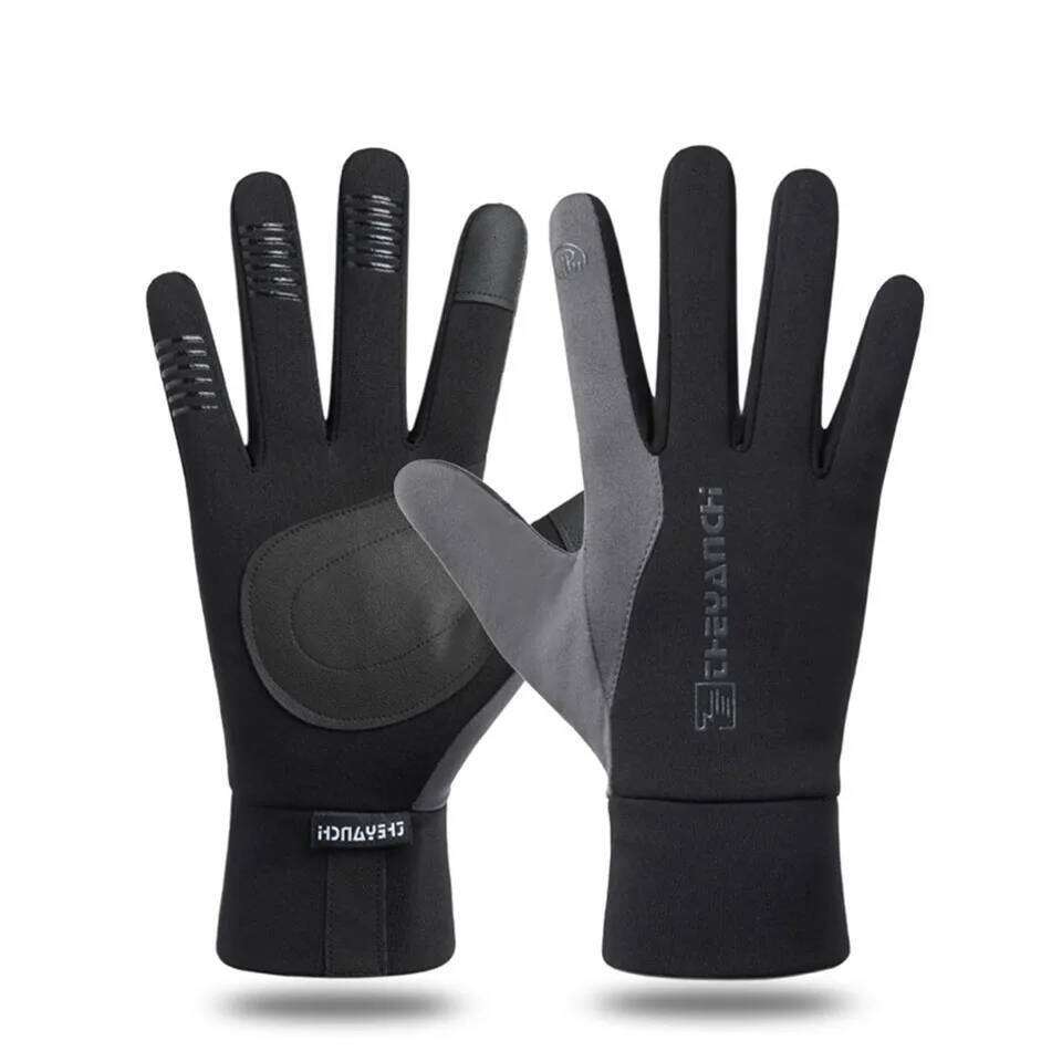 LOOGDEEL Running Winter Full Finger Comfortable Soft Warm Anti-slip Wear-sisting Men Women Sports Jogging Gloves Y260115